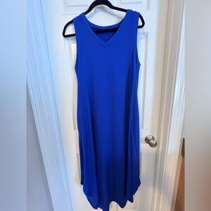 Sleeveless Blue Dress